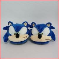 ราคา Sonic Plush รองเท้าแตะผ้าฝ้ายนุ่ม ดีไซน์น่ารัก ป้องกันลื่นสำหรับภายในบ้าน ในฤดูหนาว (52707990080)