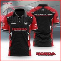 ราคา เสื้อยืดแขนสั้น Honda Polo สำหรับทุกเพศ ขนาดพิเศษQS2 (42679643449)