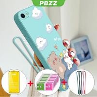 ราคา PBZZ 4 in 1 พร้อม 9D Soft Film Case สําหรับ OPPO F1S OPPO A37 OPPO A39 A57 OPPO A83 เคสโทรศัพท์ Softcase ซิลิโคนเหลวกันกระแทกดีไซน์ใหม่ความงามการ์ตูนหมีกระต่าย YTMXX01 (27978083345)