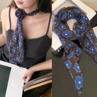 ราคา ดอกไม้คอผ้าพันคอผ้าไหมผู้หญิง 2026 สไตล์ใหม่ High End คอเครื่องประดับคอป้องกันตกแต่งภาษาฝรั่งเศสคํา Retro ผ้าพันคอ Streamer ขายส่ง (53707331740)