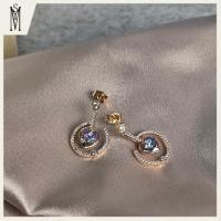 ราคา ต่างหูโบว์โรสโกลด์ประดับเพชรสีชมพูและไข่มุก18K ต่างหูเงินแท้ งานพรีเมี่ยม ต่างหูประดับเพชร ต่างหูออกงานMYS 0050 พร้อมส่ง (53158555818)