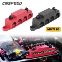 ราคา รถ DC48v 250A 4 Terminal Studs Busbar Power Terminal Block M8 M10 สายไฟสตั๊ดแบตเตอรี่แยกบล็อก 4 โพสต์ Power Distribution Block Terminal สกรู Bus Bar (19982396064)