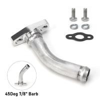 ราคา 45 องศาอลูมิเนียม Turbo น้ํามันท่อระบายน้ํา กลับท่อชุดแบริ่งเทอร์โบชาร์จเจอร์สําหรับ GT25R GT28R GT30R GT35R (42274055443)