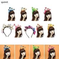 ราคา QUIM ผีเสื้อ Fascinator หมวกปาร์ตี้หมวกผีเสื้อ Headpiece 3d ผีเสื้อ Headbands ผีเสื้อผม Hoop ผีเสื้อ HairBan (56756664488)