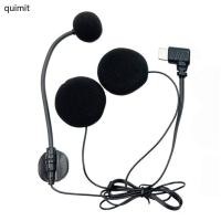 ราคา QUIM 1 ชุด Type C หูฟังไมโครโฟน 32Ω ลําโพงหูฟังรถจักรยานยนต์ไมโครโฟน (55206668240)