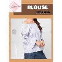 ราคา เสื้อเบลาส์ เปิดไหล่ แขนปัก GLACIER มือสองงานคัด สภาพใหม่ (42500085804)