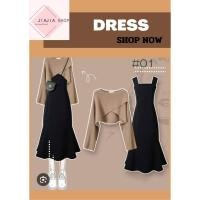 ราคา ชุดเดรสทรงหางปลา 559852 Dazy มือสองงานคัด สภาพใหม่ (41801567974)