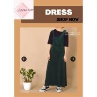 ราคา ชุดเดรสทรงบาน ไหล่เดี่ยว ผ้าลูกฟูก w closet มือสองงานคัด สภาพใหม่ (27491165880)