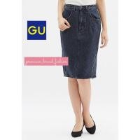 ราคา กระโปรงยีนส์สีฟอกซิปหน้า GU มือสองงานคัด สภาพใหม่ (4578457206)