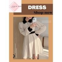 ราคา ชุดเดรสทรงบานสองสี FRIFUL มือสองงานคัด สภาพใหม่ (47704807437)