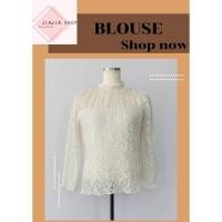 ราคา เสื้อลูกไม้ แขนยาว Khalita มือสองงานคัด สภาพใหม่ (47407761165)