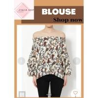 ราคา เสื้อเบลาส์เปิดไหล่ลายดอกไม้ดาลี MURUA มือสองงานคัด สภาพใหม่ (56905326976)