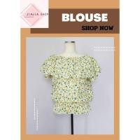 ราคา เสื้อเบลาส์เปิดไหล่ ลายดอกไม้ LOWRYS FARM มือสองงานคัด สภาพใหม่ (43411177134)