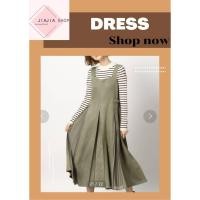 ราคา ชุดเดรสยาว หนังกลับ สลับทรงพลีท grove มือสองงานคัด สภาพใหม่ (54804902539)