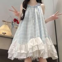 ราคา กระโปรงเด็กผู้หญิงระเบิดชุดเดรสเย็บลายสก๊อตฤดูร้อนนี้ (47606943884)