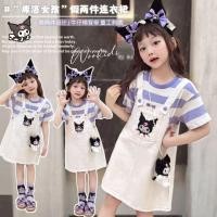 ราคา 3 15y สาว my melody Kuromi ชุดปักการ์ตูนฤดูร้อนปลอมสองชุดเจ้าหญิง (24385827546)
