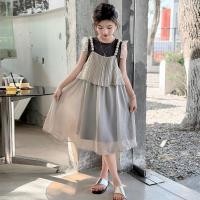 ราคา Lemon tree 3 15Y ชุดเดรสเด็กผู้หญิงฤดูร้อนใหม่แฟชั่นเด็กเสื้อยืดแขนบินขนาดเล็ก เด็กผู้หญิงสายเอี๊ยมชุดสองชิ้น (43603608700)