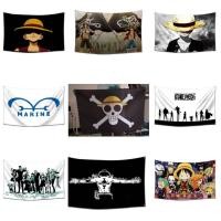 ราคา ธงการ์ตูนคุณภาพสูง One Piece Flag Home Decor แบนเนอร์โพลีเอสเตอร์ Animation Tapestry ความงามโปสเตอร์ 60 90 ซม (41311829513)