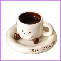 ราคา แก้วกาแฟเซรามิค 250ml การ์ตูน 3D แก้วเท้าพร้อมจานรองตกแต่งถ้วยนมสําหรับชานมเย็นเครื่องดื่มร้อน bunverth (50657234144)