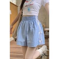 ราคา กางเกงลำลองผ้าไหมน้ำแข็งสำหรับผู้หญิงรุ่นใหม่ ลายผีเสื้อ ขอบเอวยางยืด กางเกงกีฬา กางเกงขาสั้นทรงหลวม สไตล์ฤดูใบไม้ร่วงปี (56205044277)