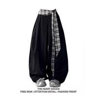 ราคา กางเกงขายาวทรงหลวมลายสก็อตสไตล์ฮิปฮอปสตรีทแดนซ์สไตล์อเมริกันใหม่ 2025 ยาวถึงพื้น (44325984078)