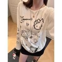 ราคา เสื้อคลุมกันแดดแขนยาวผ้าโปร่งบางลายแมวเหมียว สไตล์คู่รักหญิง หญิง สไตล์สบายๆ ในฤดูร้อน เสื้อทรงหลวมช่วยให้ดูผอมเพรียว (54607944429)