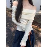 ราคา เสื้อไหมพรมแขนยาวสีแดงเข้ารูปเปิดไหล่สุดหรูสไตล์ฝรั่งเศสนี้ เหมาะอย่างยิ่งสำหรับฤดูใบไม้ร่วงและฤดูหนาว และเหมาะสำหรับสวม (51955713910)