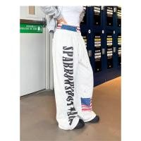 ราคา กางเกงวอร์มเอวสองชั้นพิมพ์ลายธงชาติอเมริกันสไตล์เรโทรสำหรับผู้หญิง สไตล์เซ็กซี่ เหมาะสำหรับการเต้นรำ ทรงหลวม อเนกประสงค์ (49256702091)