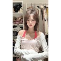 ราคา เสื้อยืดกันแดดแขนยาวสำหรับผู้หญิง ดีไซน์เก๋ไก๋ สีสันสดใส สวมใส่ได้หลากหลายโอกาส เหมาะสำหรับฤดูร้อน เสื้อคลุมแขนยาวดีไซน์ (48456977046)
