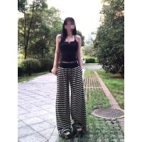 ราคา กางเกงขายาวทรงหลวมลายทางขาวดำสไตล์เกาหลีสำหรับผู้หญิงฤดูใบไม้ร่วง ทรงเรโทร ใส่สบายและลำลอง (44427200955)