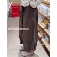 ราคา กางเกงทำงานขากว้างสีน้ำตาล Maillard สำหรับผู้หญิงในช่วงฤดูร้อนใหม่ไซส์ใหญ่เสื้อผ้าผู้หญิงไซส์ใหญ่กางเกงลำลองทรงเก้าส่วนท (50750975754)