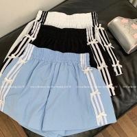 ราคา กางเกงขาสั้นลำลองลายทางสำหรับผู้หญิงรุ่นใหม่ มีโบว์ผูก เอวยางยืด ทรงหลวม เหมาะสำหรับเทรนด์ฤดูใบไม้ร่วง (54755019135)