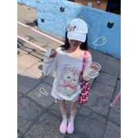 ราคา เสื้อแขนยาวกันแดดสไตล์อเมริกันน่ารักสำหรับผู้หญิง ทรงหลวม เปิดไหล่ สไตล์ลำลอง (54055168748)