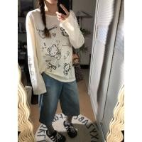 ราคา เสื้อยืดแขนยาวกันแดดสไตล์เกาหลีฮิปฮอป ลายการ์ตูนน่ารัก สำหรับผู้หญิง ทรงหลวม สไตล์ฮาราจูกุ ใส่ได้หลายโอกาสและลำลอง (45707953800)