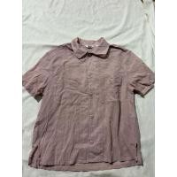 ราคา เสื้อเชิ้ตแขนสั้นสีชมพูอ่อน uniqlo (56807854725)