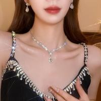 ราคา สร้อยคอจี้เพชรทรงหยดน้ำ สไตล์หรู สำหรับชุดราตรี (46352018772)