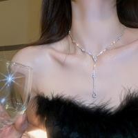 ราคา เครื่องประดับเพชรชุดหยดน้ำ สร้อยคอมีขอบ พวงมาลัยและโซ่ ออกแบบเฉพาะ เสริมลุคแฟชันสำหรับเธอ (52652125037)