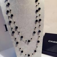 ราคา สร้อยคอลูกปัดคริสตัลสีดำ ยาวและบางสำหรับสวมซ้อน เหมาะสำหรับผู้หญิง (45601896842)