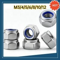 ราคา หัวน็อตกันคลาย เกลียวซ้าย Left Hand Lock Nut สแตนเลส 304 น็อตหกเหลี่ยมกันคลายแบบมีไนลอน หมุนซ้าย SUS 304 Reverse Thread Nut M3 M4 M5 M6 M8 M10 M12 DX TH 03 (47354983266)