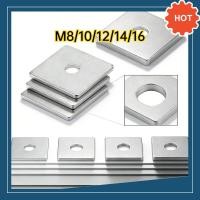 ราคา พร้อมส่ง แหวนสี่เหลี่ยม ชุบซิงค์ขาว Square Washer แหวนรองเหล็กหนาพิเศษ หน้ากว้าง รับแรงกดได้ดี M8 M16 Zinc Plated Square Flat Washer M8 M10 M12 M14 M16DX TH 03 (56904574393)