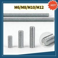 ราคา พร้อมส่ง สตัดเกลียวตลอด เหล็กชุบซิงค์ขาว Zinc Threaded Rod แกนเกลียวมิล น็อตเส้นยาว 1 เมตร ราคาถูก M6 M12 Threaded Stud Bolt M6 M8 M10 M12DX TH 03 (56755674552)