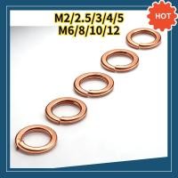 ราคา พร้อมส่ง แหวนสปริงทองแดง Copper Spring Washer แหวนรองกันคลาย นำไฟฟ้าได้ดี ทนกัดกร่อน M2 M12 Solid Copper Lock Washer M2 M2 5 M3 M4 M5 M6 M8 M10 M12 DX TH 03 (53005680752)
