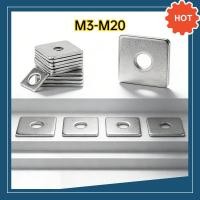 ราคา พร้อมส่ง แหวนสี่เหลี่ยม สแตนเลส 304 Square Washer แหวนอีแปะทรงเหลี่ยม ไม่เป็นสนิม สำหรับงานไม้และเหล็ก M6 M20 SUS 304 Square Flat Washer M3 M20DX TH 03 (50154579002)