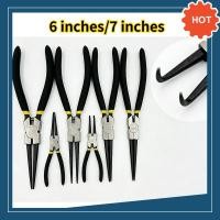 ราคา คีมถอดแหวนล็อค คีมหุบ ถ่าง Snap Ring Pliers ผลิตจากเหล็ก Carbon Steel ชุบแข็ง ปลายปากแม่นยำ จับคลิปล็อคได้แน่น ไม่กระเด็นหลุดมือ ด้ามจับหุ้มยางกันลื่น จับกระชับมือ Heavy Duty Circlip Tools DX TH 03 (5