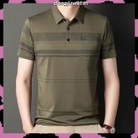 ราคา เสื้อโปโลผู้ชาย ผ้าไหมน้ำแข็ง แขนสั้นมีกระเป๋า สำหรับฤดูร้อน (56308249269)