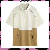 ราคา H M เอชแอนด์เอ็ม เสื้อเชิ้ตไนลอนแบบซิปทรงหลวม ผู้ชาย 1274660 1 (57058225332)