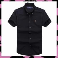 ราคา เสื้อเชิ้ตแขนสั้นผู้ชาย สีแดงสด สีแดงเลือดหมู ผ้าออคฟอร์ด อยู่ทรงใส่สบาย (53557598732)