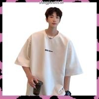 ราคา Couple Loose Short Sleeve Summer Fashion Brand Suede Men s High Street Top HeavyTT shirtingT shirt Half Sleeve American Style KHID (49508555094)