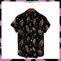ราคา เสื้อฮาวาย ลายกุหลาบดำ ผ้านิ่ม M L XL Oversize คอฮาวาย JLW BRAND (57307896791)