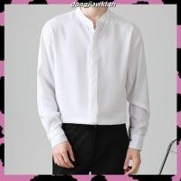 ราคา KINS เสื้อเชิ้ตคอจีน เสื้อเชิ้ต เนื้อผ้าทิ้งตัว เสื้อคอจีน เสื้อเชิ้ตผู้ชาย รหัส KN81 (51357906027)